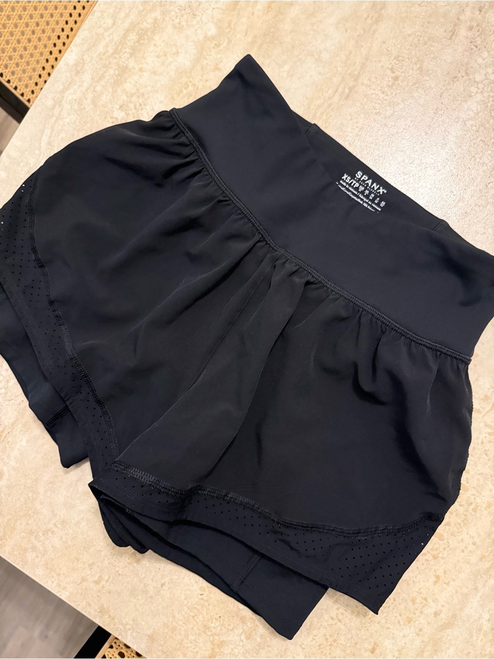 SPANX Black Women's High-Waist Active Skort